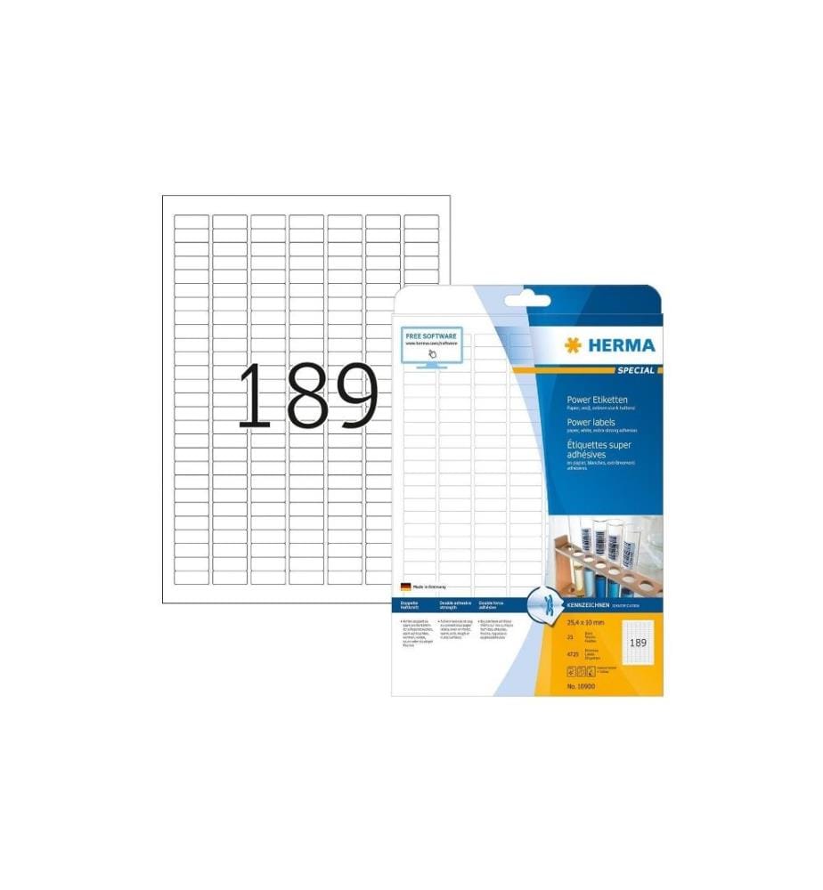 HERMA - Universal-Etiketten Power 10900 25.4 x 10 mm