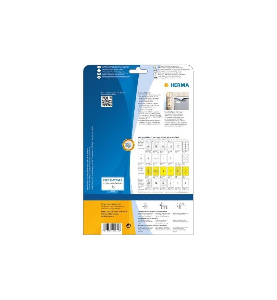 HERMA - Outdoor-Etiketten 9531 45.7 x 21.2 mm, 480 Etiketten