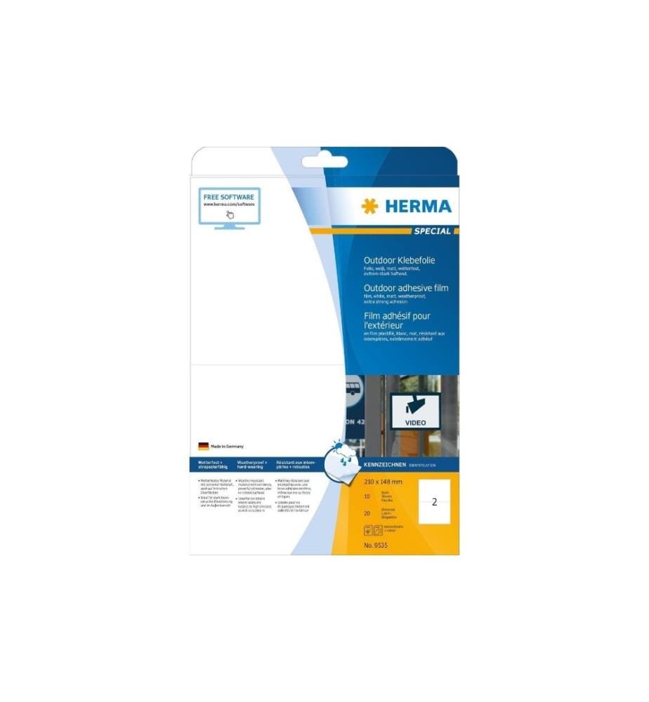 HERMA - Outdoor-Etiketten 9535 210 x 148 mm, 20 Etiketten