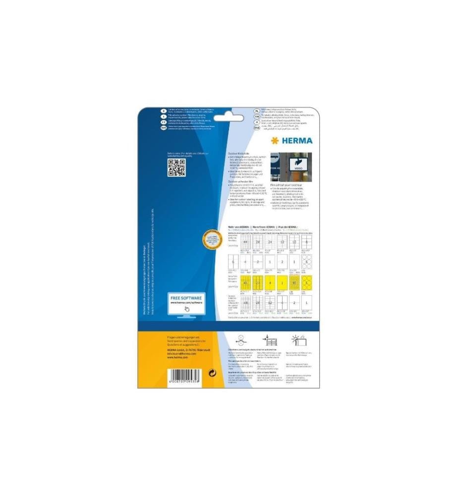 HERMA - Outdoor-Etiketten 9535 210 x 148 mm, 20 Etiketten