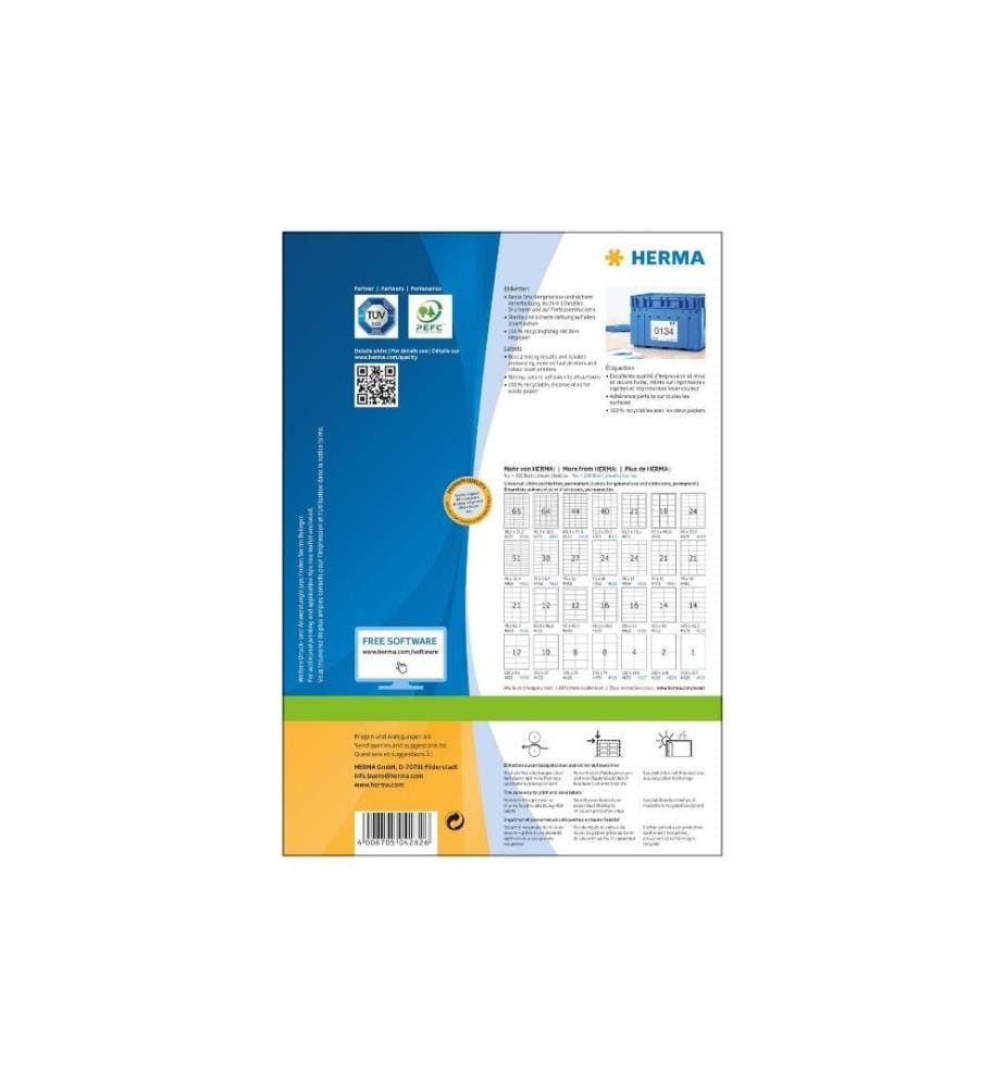 HERMA - Universal-Etiketten 4282 210 x 148 mm, 200 Etiketten