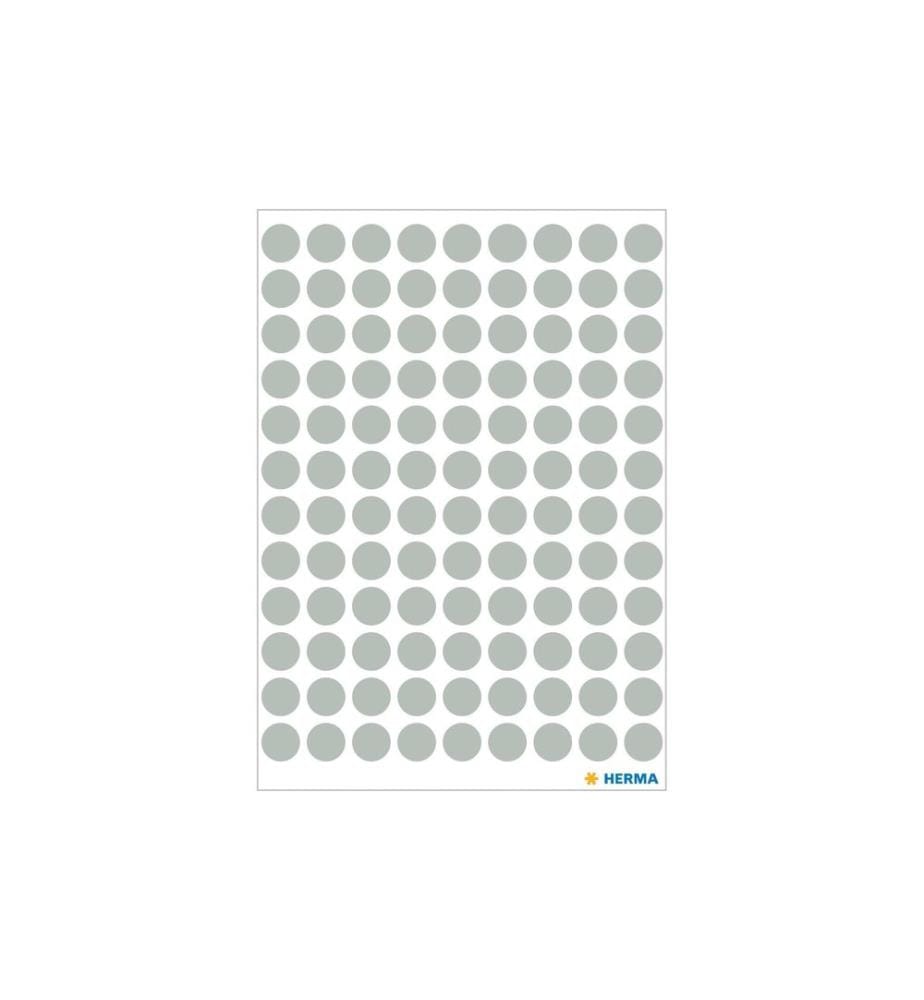 HERMA - Stickers Klebepunkte Vario Ø 8 mm, Grau