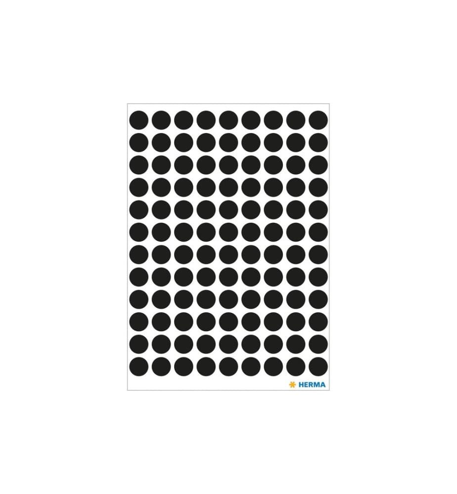 HERMA - Stickers Klebepunkte Vario Ø 8 mm, Schwarz