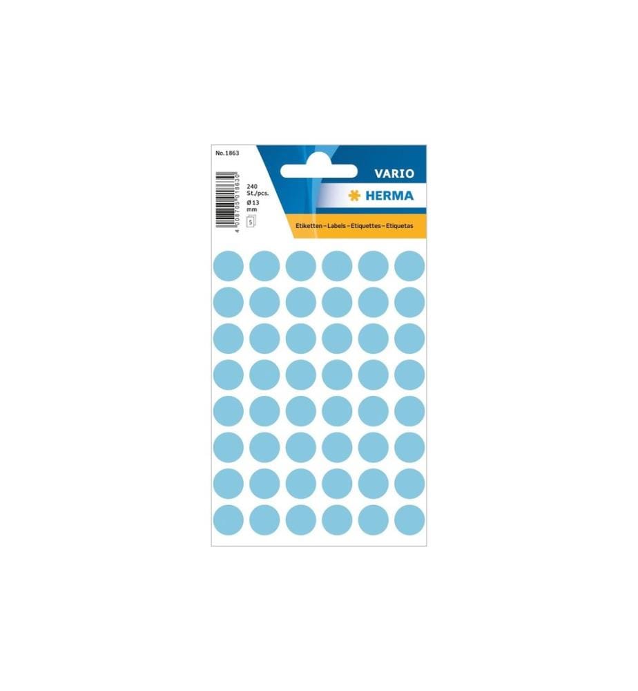 HERMA - Stickers Klebepunkte Vario Ø 13 mm, Blau