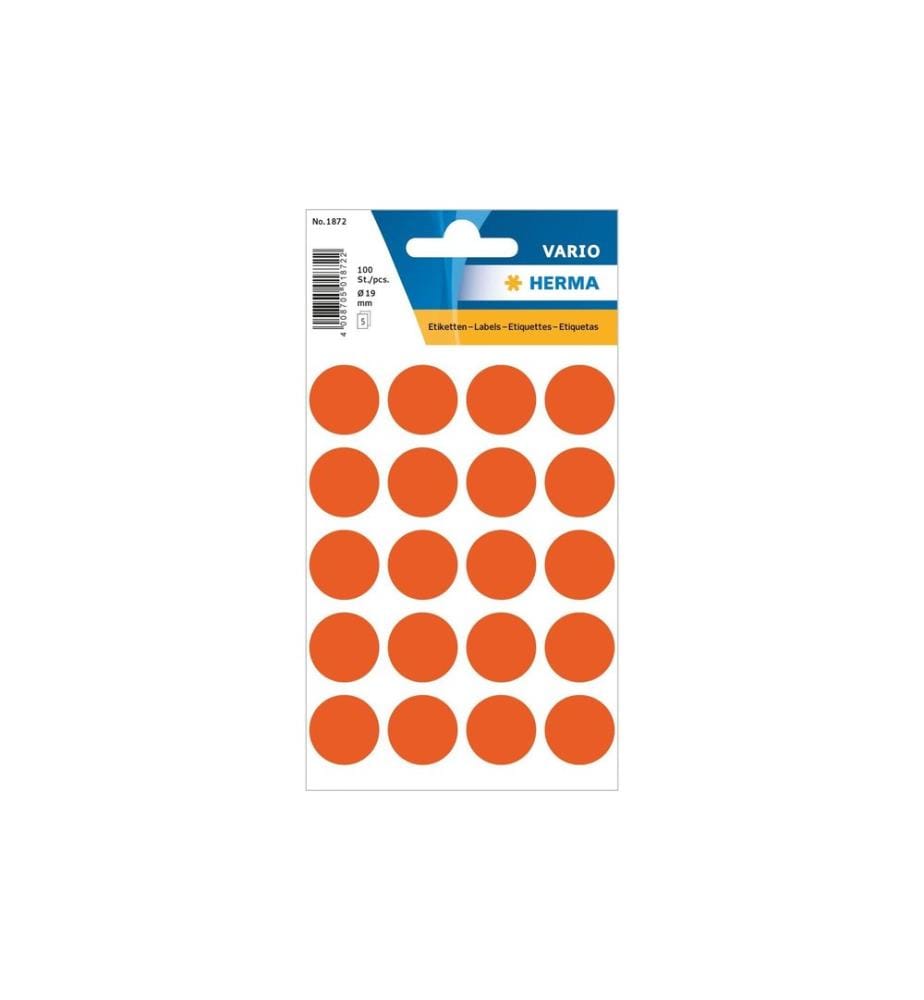 HERMA - Stickers Klebepunkte Vario Ø 19 mm, Rot