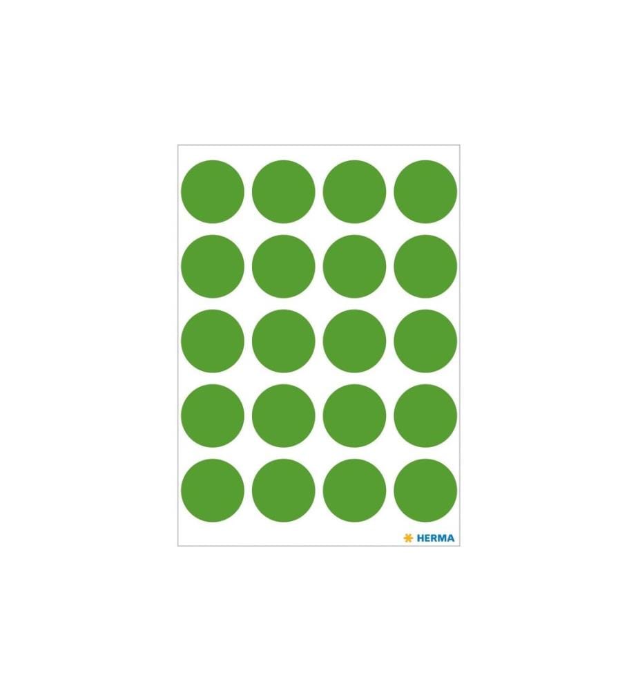 HERMA - Stickers Klebepunkte Vario Ø 19 mm, Dunkelgrün