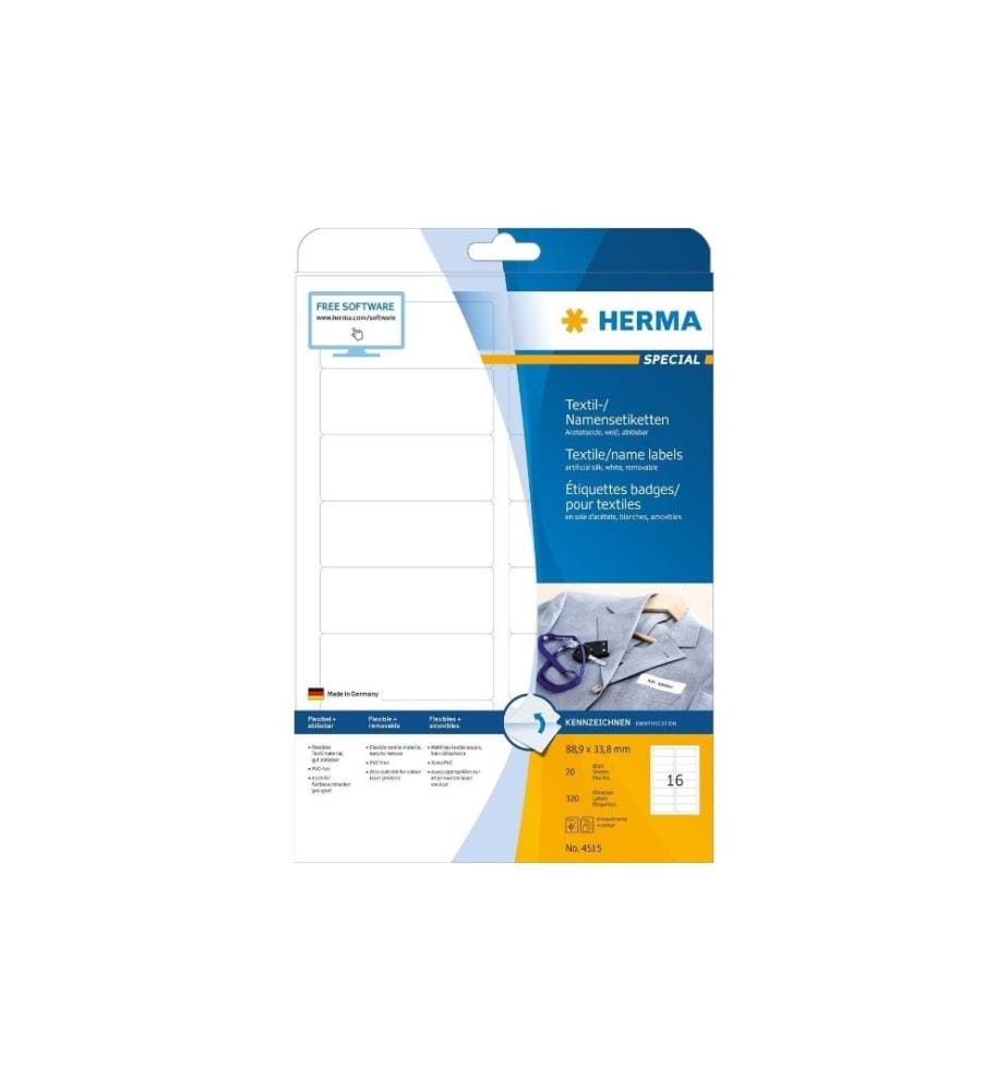 HERMA - Namensetiketten 4515 88.9 x 33.8 mm, 320 Etiketten