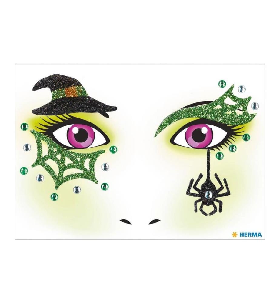 HERMA - Stickers Tattoos Face Art Hexe, 1 Stück