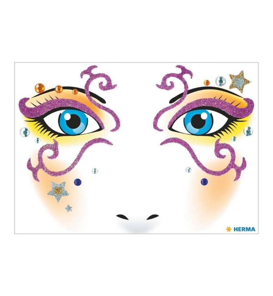 HERMA - Stickers Tatouages Face Art Mistery, 1 Pièce/s
