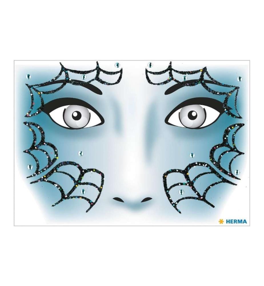 HERMA - Stickers Tatouages Face Art Spider, 1 Pièce/s