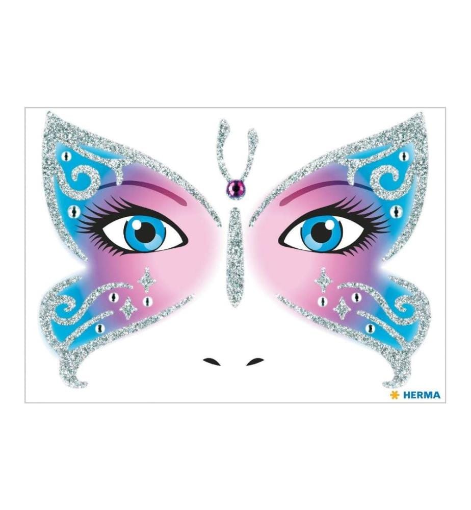 HERMA - Stickers Tatouages Face Art Butterfly, 1 Pièce/s