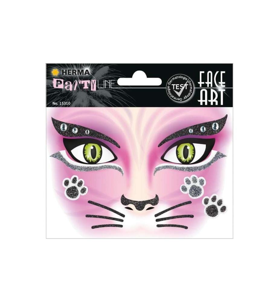 HERMA - Stickers Tatouages Face Art Cat, 1 Pièce/s