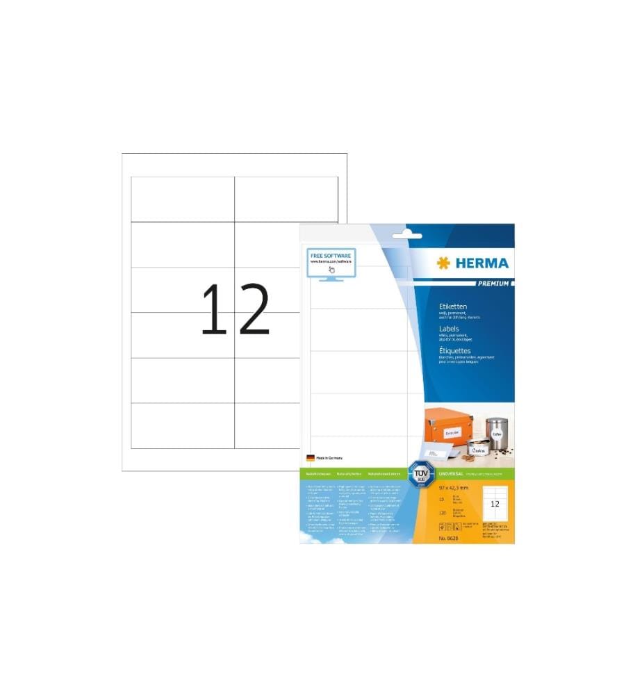 HERMA - Universal-Etiketten Premium 97 x 42.3 mm, 120 Etiketten