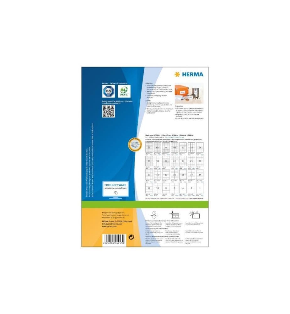 HERMA - Vielzweck-Etiketten Premium A4 70 x 36 mm, Weiss