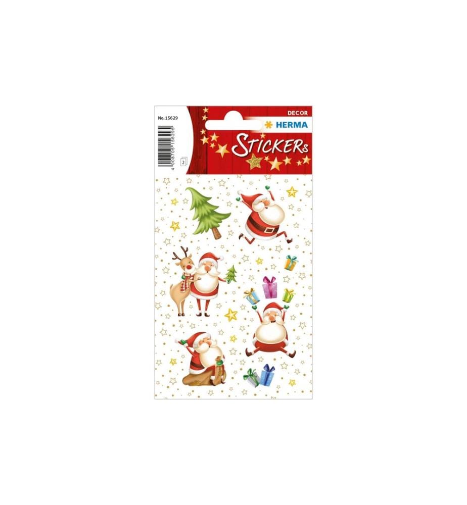 HERMA - Stickers Autocollants de Noël Joyeux Noël 2 feuilles de 30 autocollants