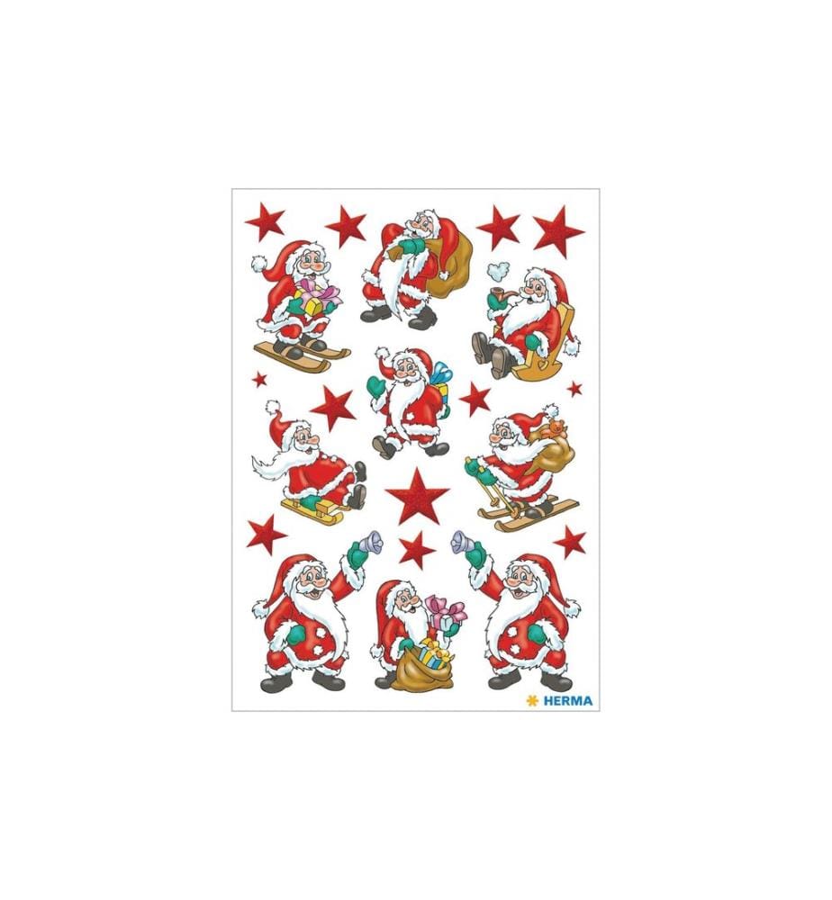 HERMA - Stickers Weihnachtssticker Nikolaus 3 Blatt à 63 Sticker