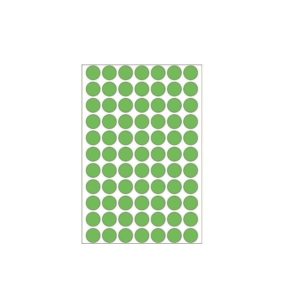 HERMA - Vielzweck-Etiketten 2235 Ø 13 mm, 32 Blatt, Grün