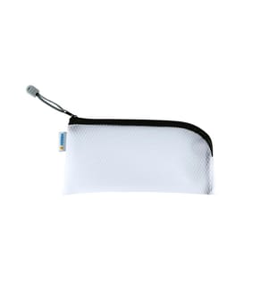 HERMA - Étui Mesh Bag 23 x 11 cm, noir/blanc