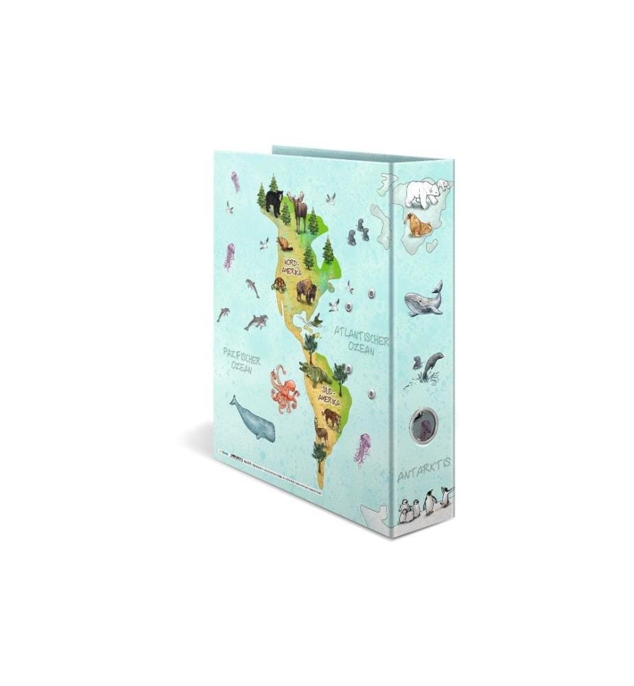 HERMA - Dossier Carte du monde 7 cm, Multicolore