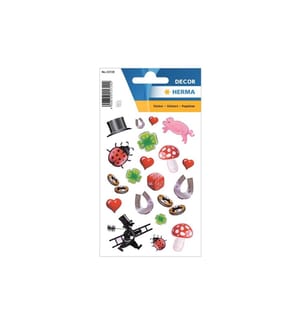 HERMA - Stickers Motivsticker Glücksymbole 2 Blatt à 38 Sticker Mehrfarbig