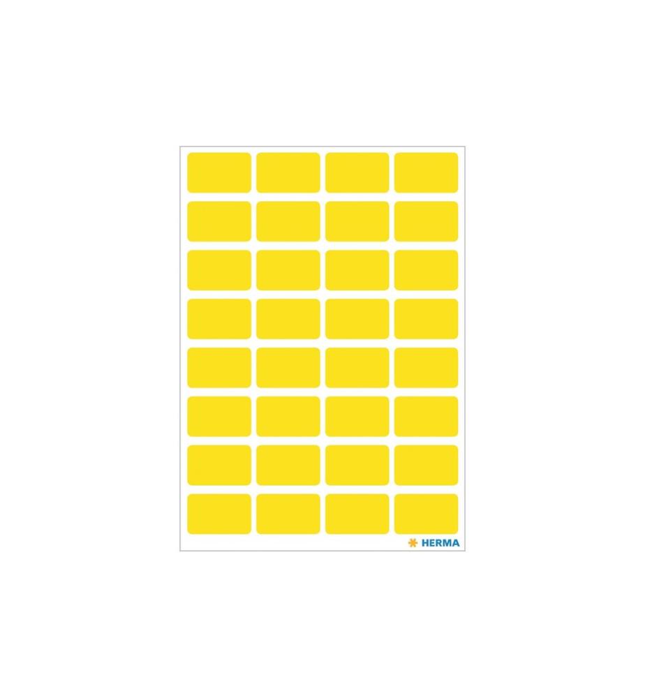 HERMA - Stickers Vielzweck-Etiketten 1.2 x 1.8 cm, 160 Etiketten, Gelb