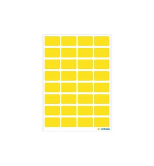 HERMA - Stickers Vielzweck-Etiketten 1.2 x 1.8 cm, 160 Etiketten, Gelb