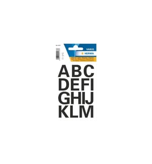 HERMA - Stickers Namensetiketten A – Z, 2.5 cm, Schwarz