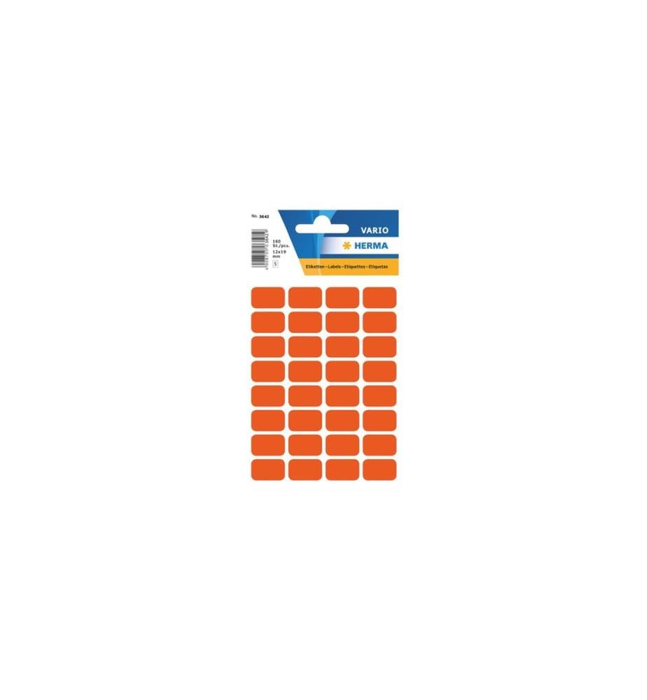 HERMA - Stickers Vielzweck-Etiketten 1.2 x 1.9 cm, 160 Etiketten, Rot