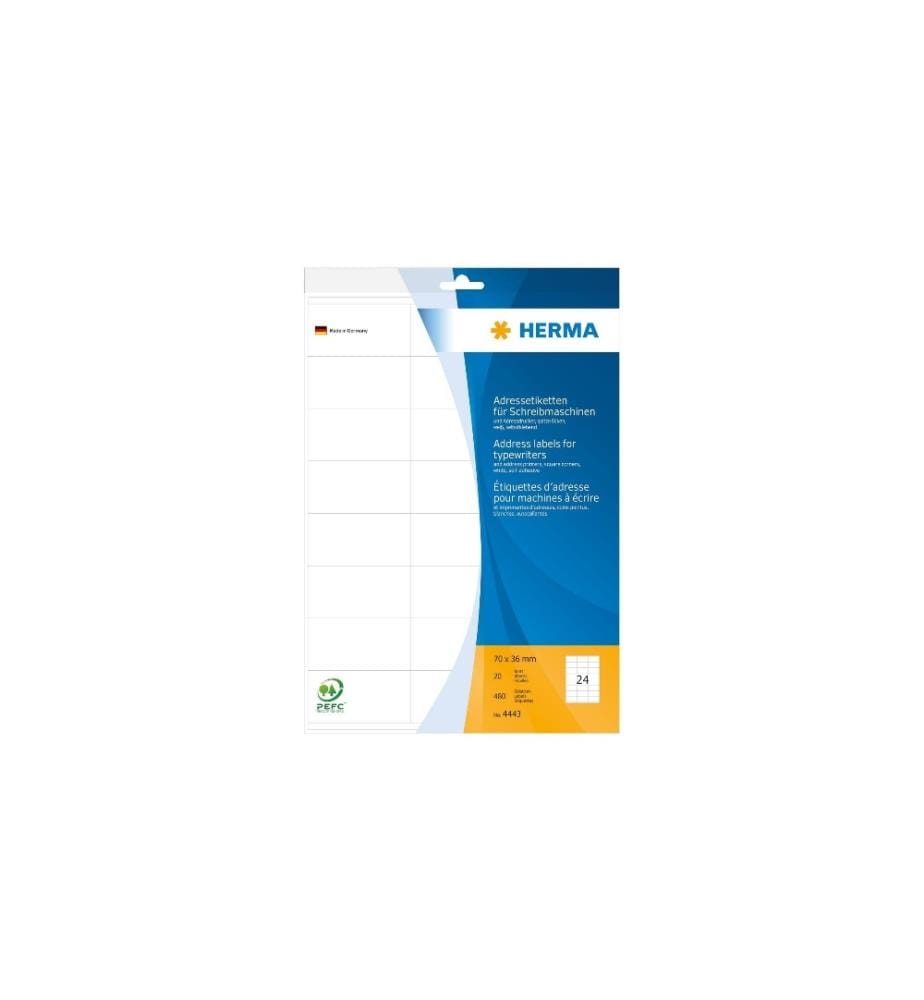 HERMA - Adressetiketten 7 x 3.6 cm, 480 Etiketten