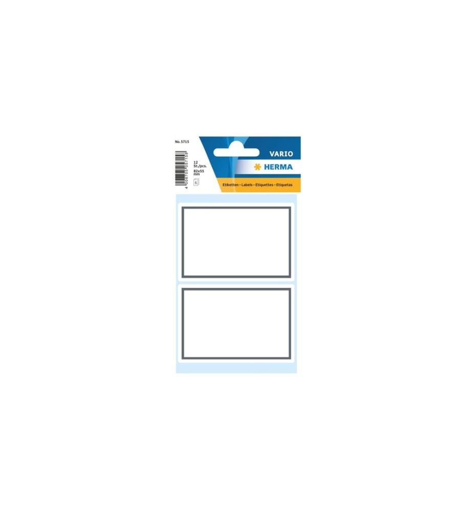 HERMA - Stickers Étiquettes scolaires 5.5 x 8.2 cm, 12 étiquettes
