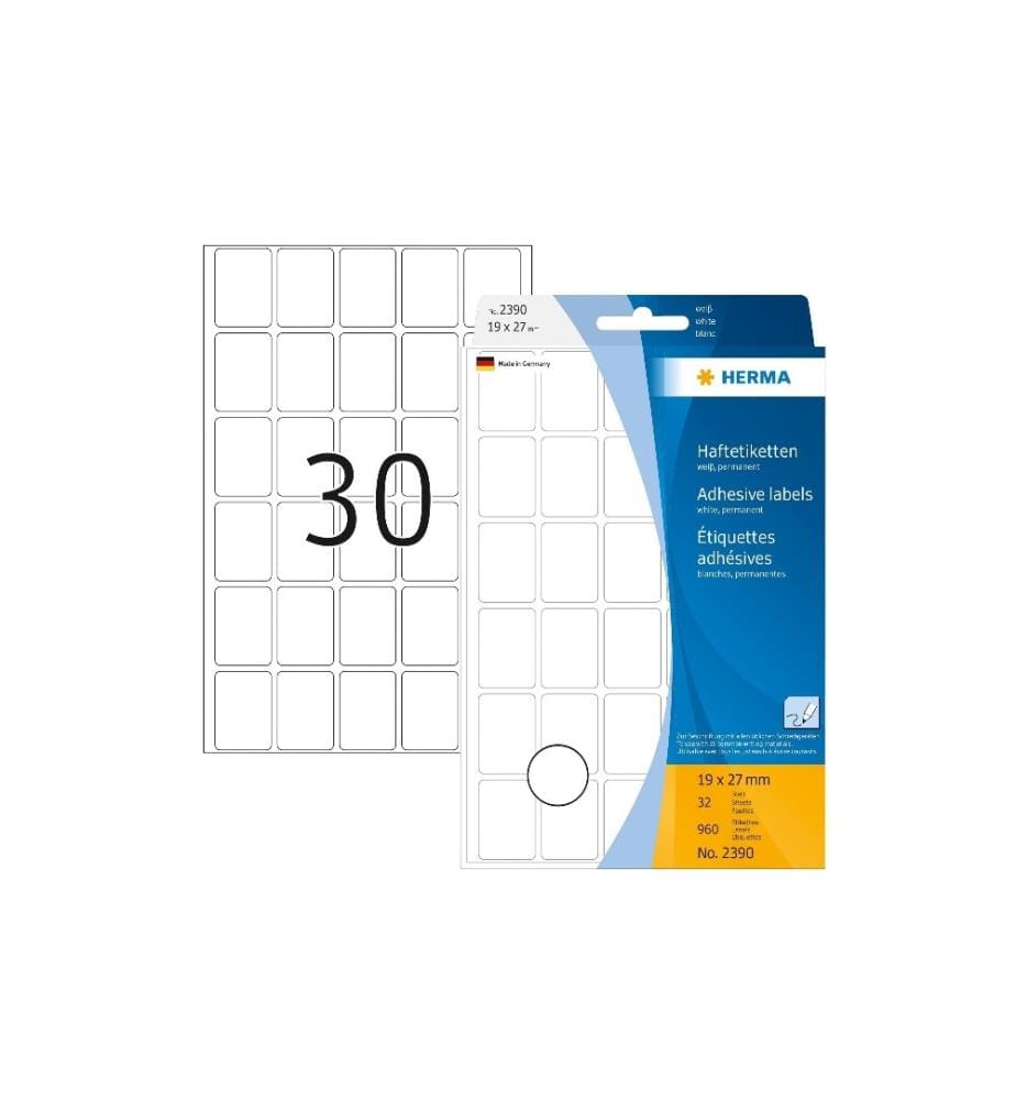 HERMA - Étiquettes multi-usage 19 x 27 mm, 32 feuilles
