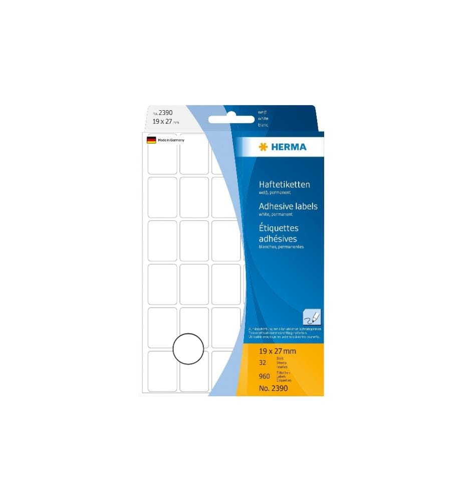 HERMA - Étiquettes multi-usage 19 x 27 mm, 32 feuilles