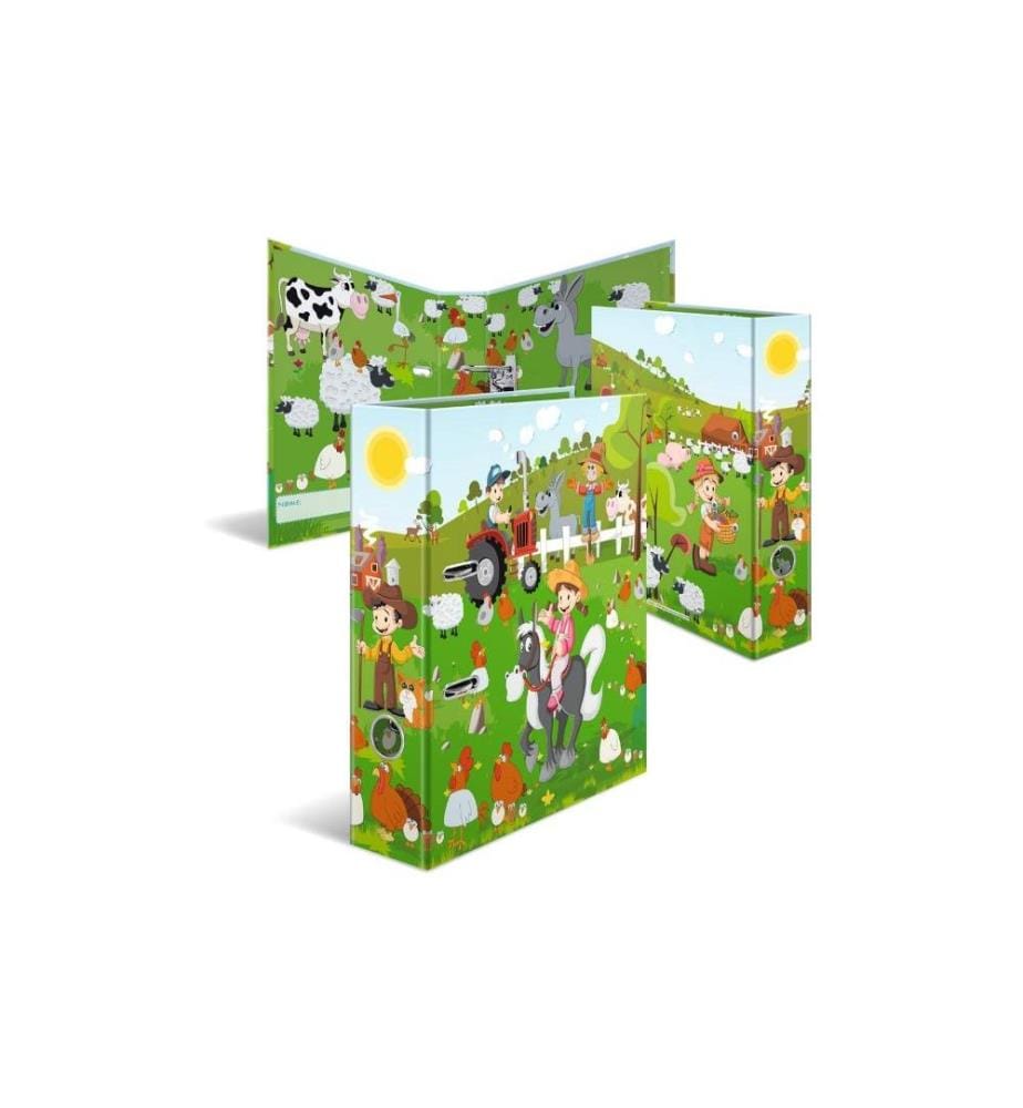 HERMA - Dossier Petite ferme A4 7 cm, Vert clair