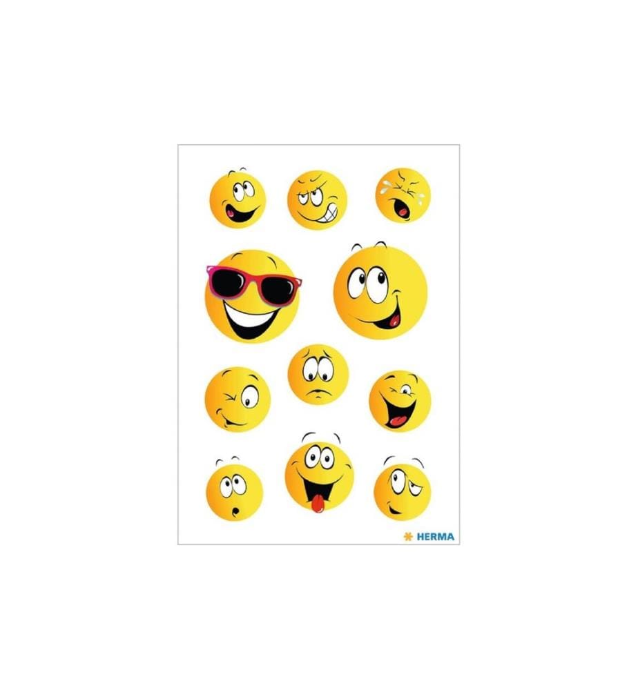 HERMA - Stickers Motivsticker Happy Face, 3 Blatt