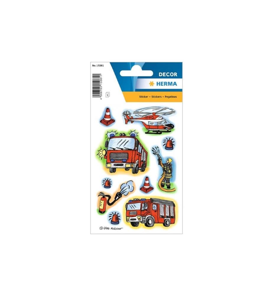 HERMA - Stickers Motivsticker Feuerwehr, 3 Blatt