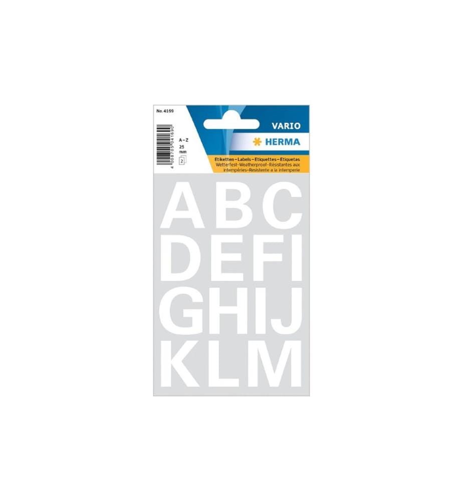 HERMA - Stickers Autocollants de numéros Lettres de A à Z, 25, 2 feuilles