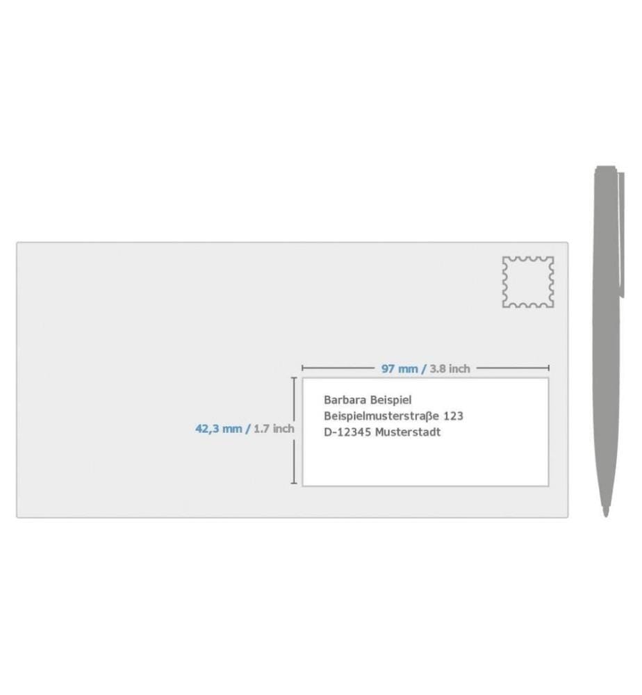 HERMA - Universal-Etiketten 97 x 42.3 mm, 20 Blatt, Braun