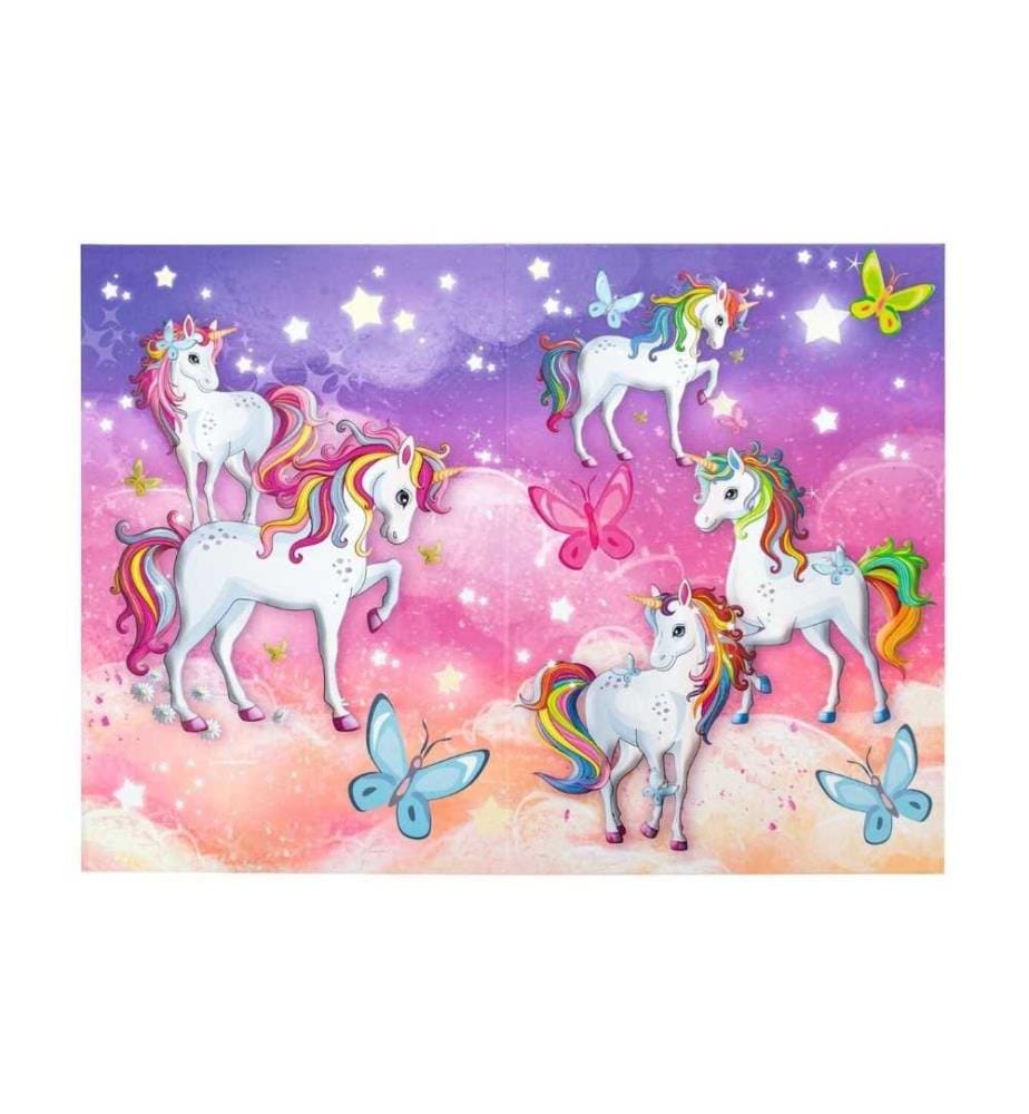 HERMA - Papierkorb Einhorn 15 l, Mehrfarbig