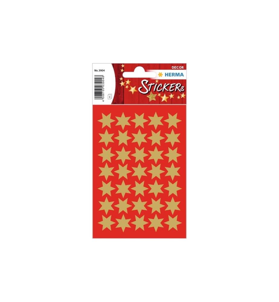 HERMA - Stickers Autocollants de Noël Étoiles, 3 feuilles / 105 autocollants