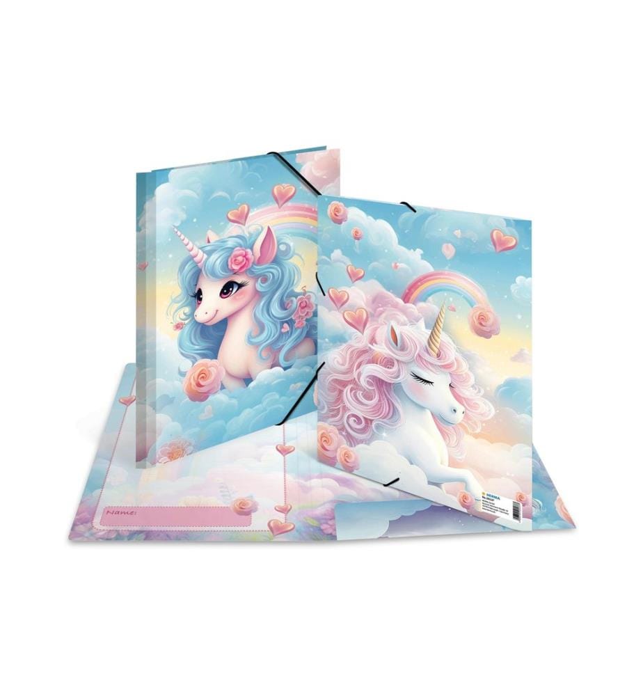HERMA - Sammelmappe A4 Karton Happy Unicorns Mehrfarbig