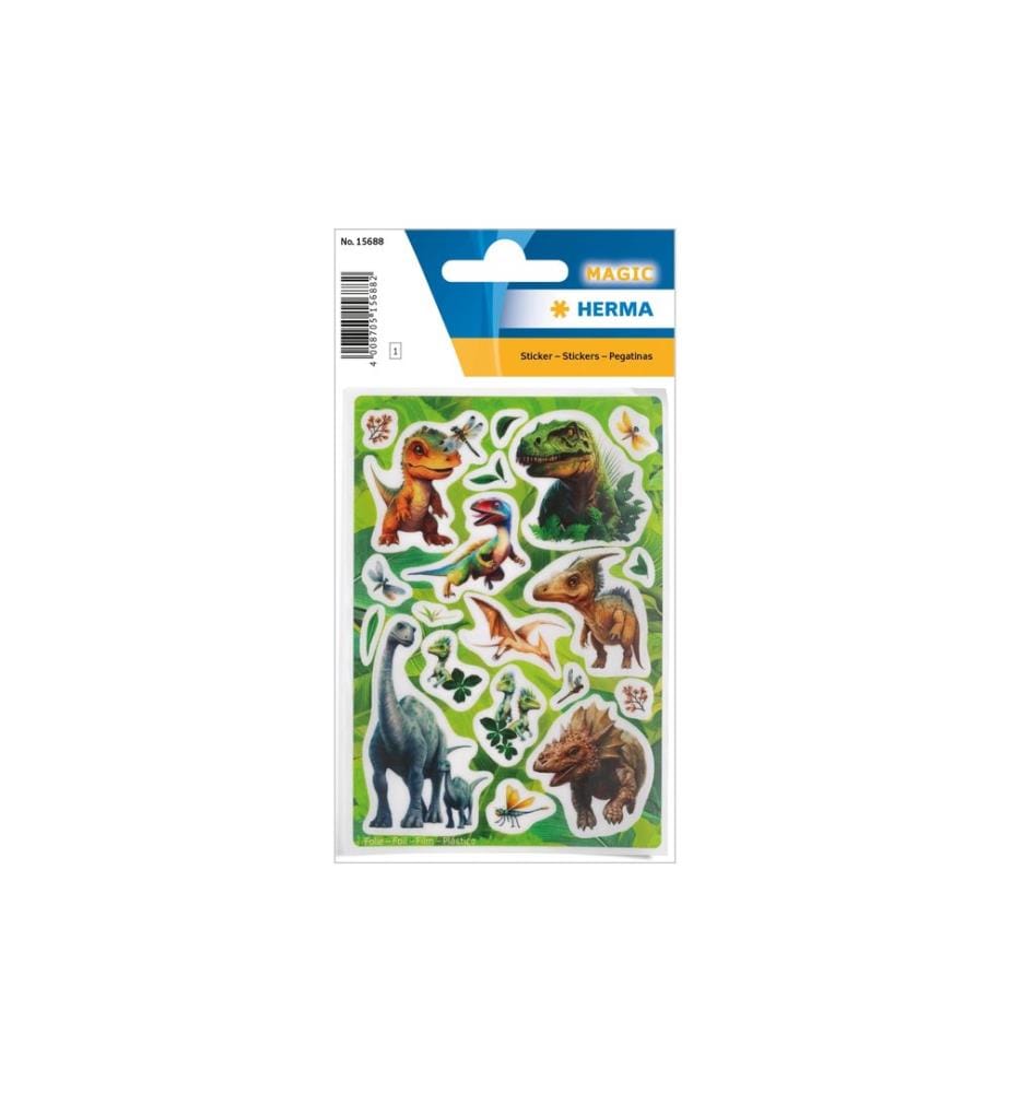 HERMA - Stickers Autocollant à motif Le monde des dinosaures 20 Pièce/s