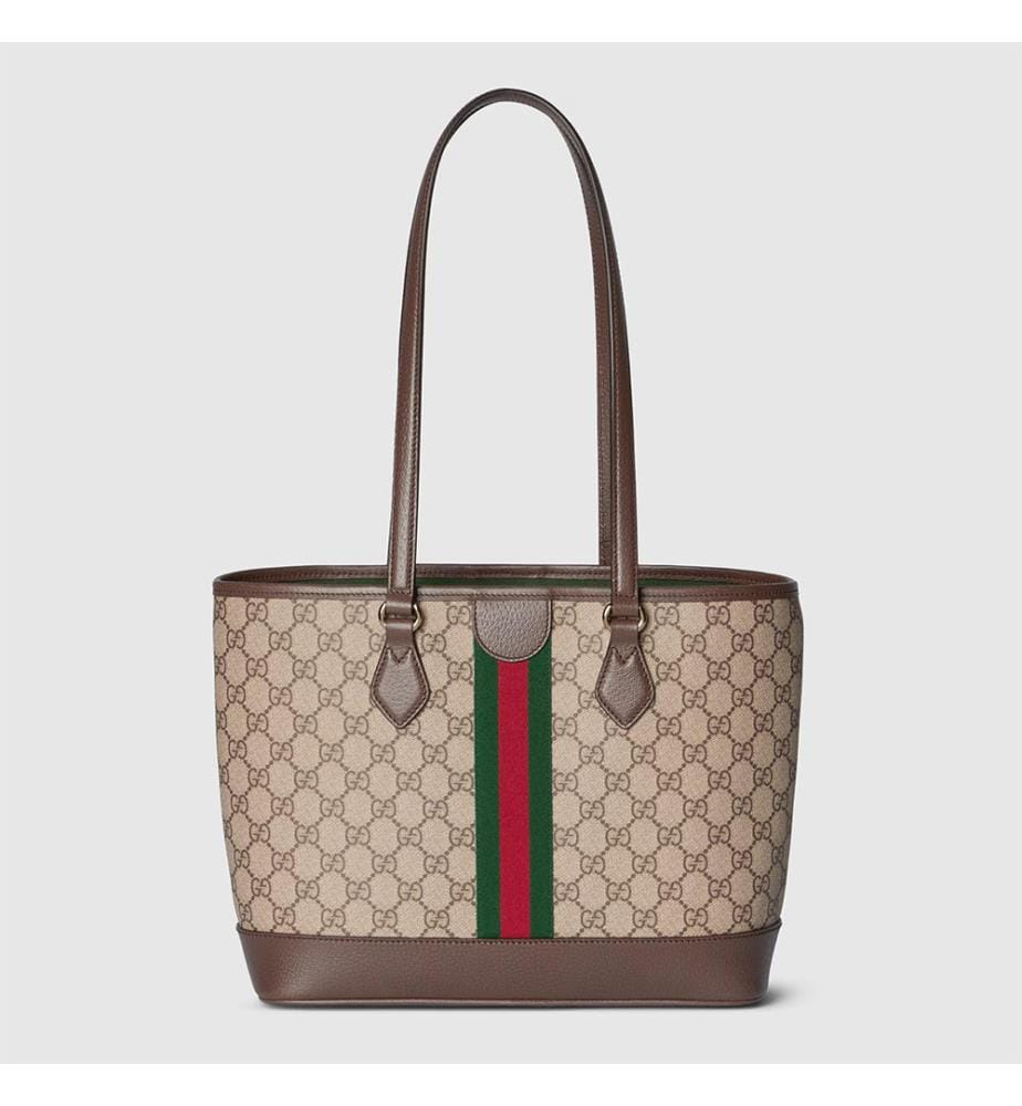 Mittelgrosse Henkeltasche - Beige und Braun