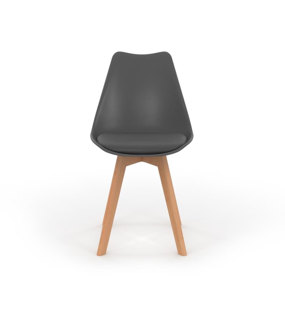 Set of 4 Nordia Chairs 46 x 51 x 79.5 cm - Grey