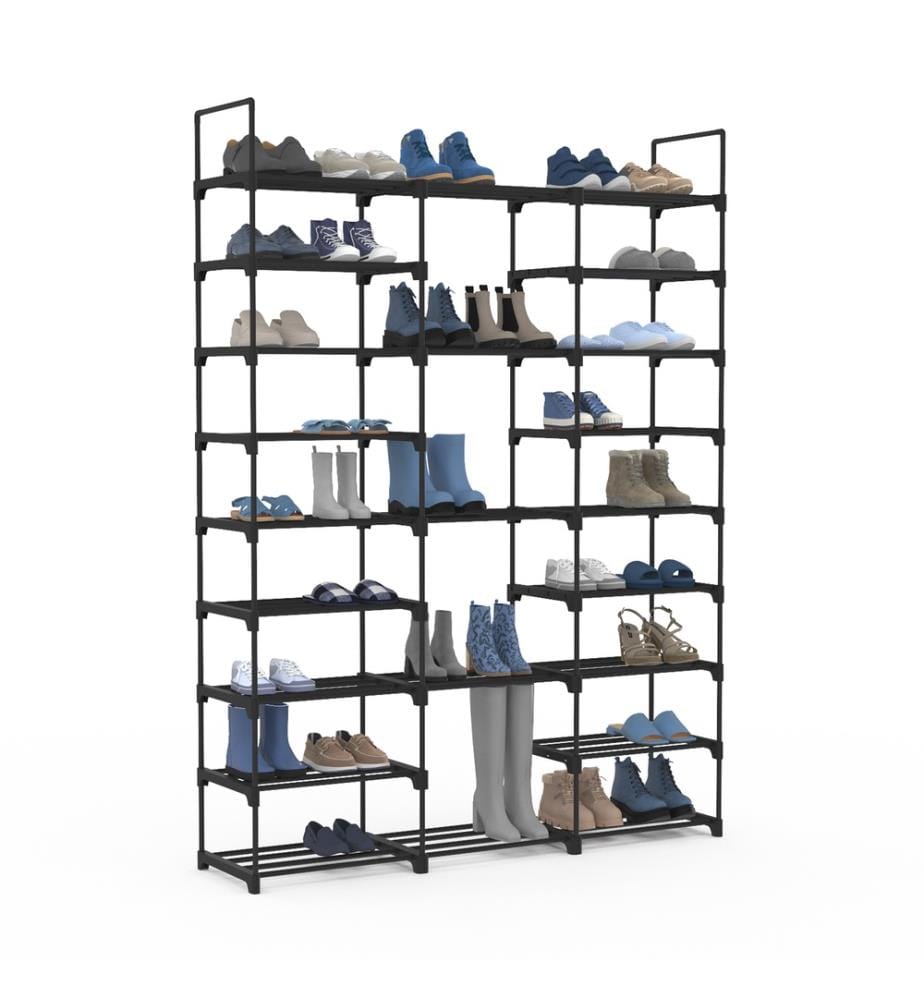 Modular shoe rack - 40 pairs - Black