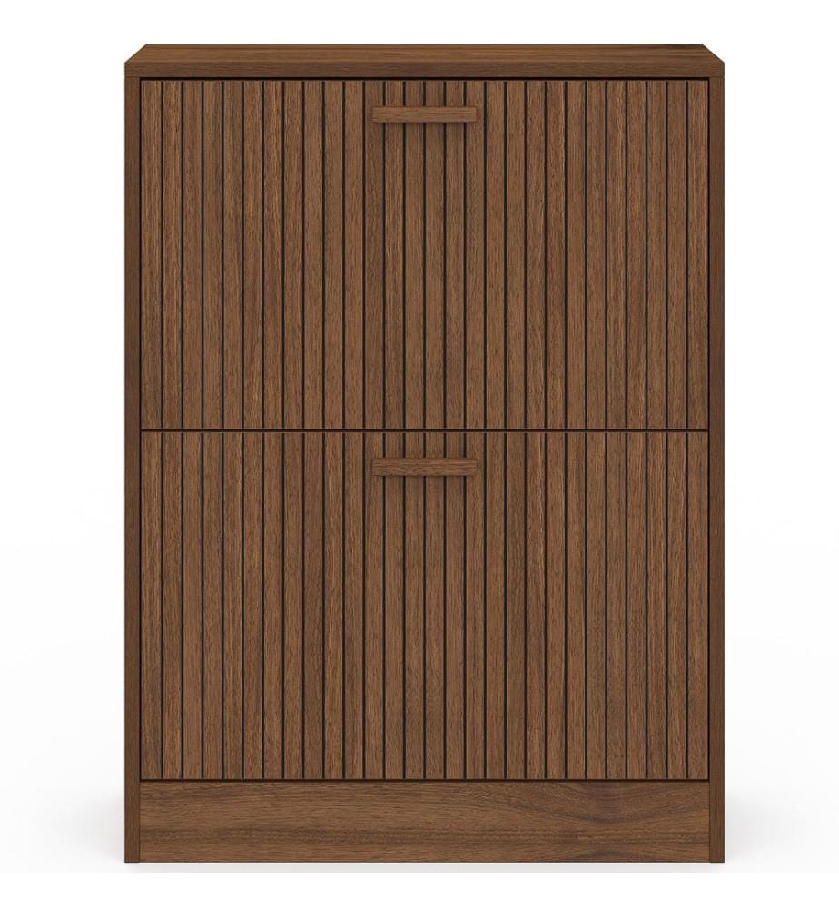 Faustine 2-Door Shoe Cabinet - Walnut