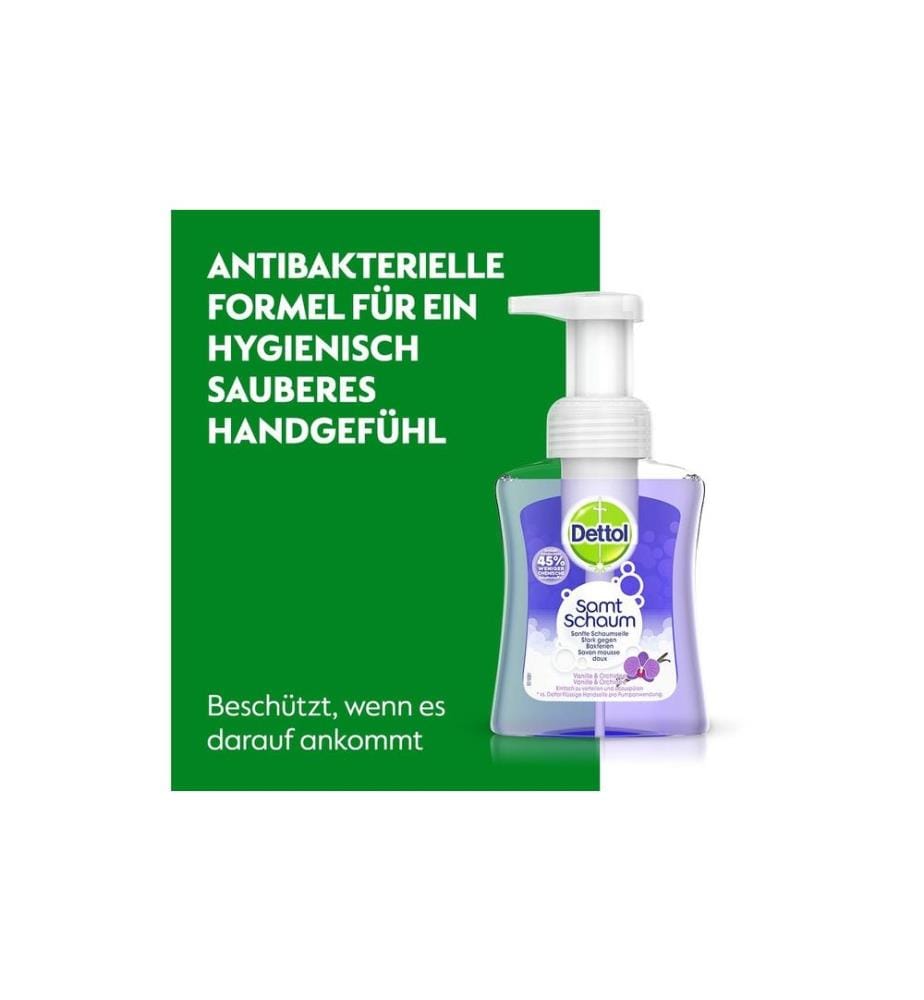 DETTOL - Savon mousse à la vanille Orchidée
