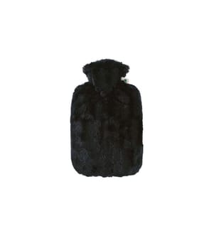 Hugo Frosch - Bettflasche Wärmflasche 1.8 Liter, Schwarz