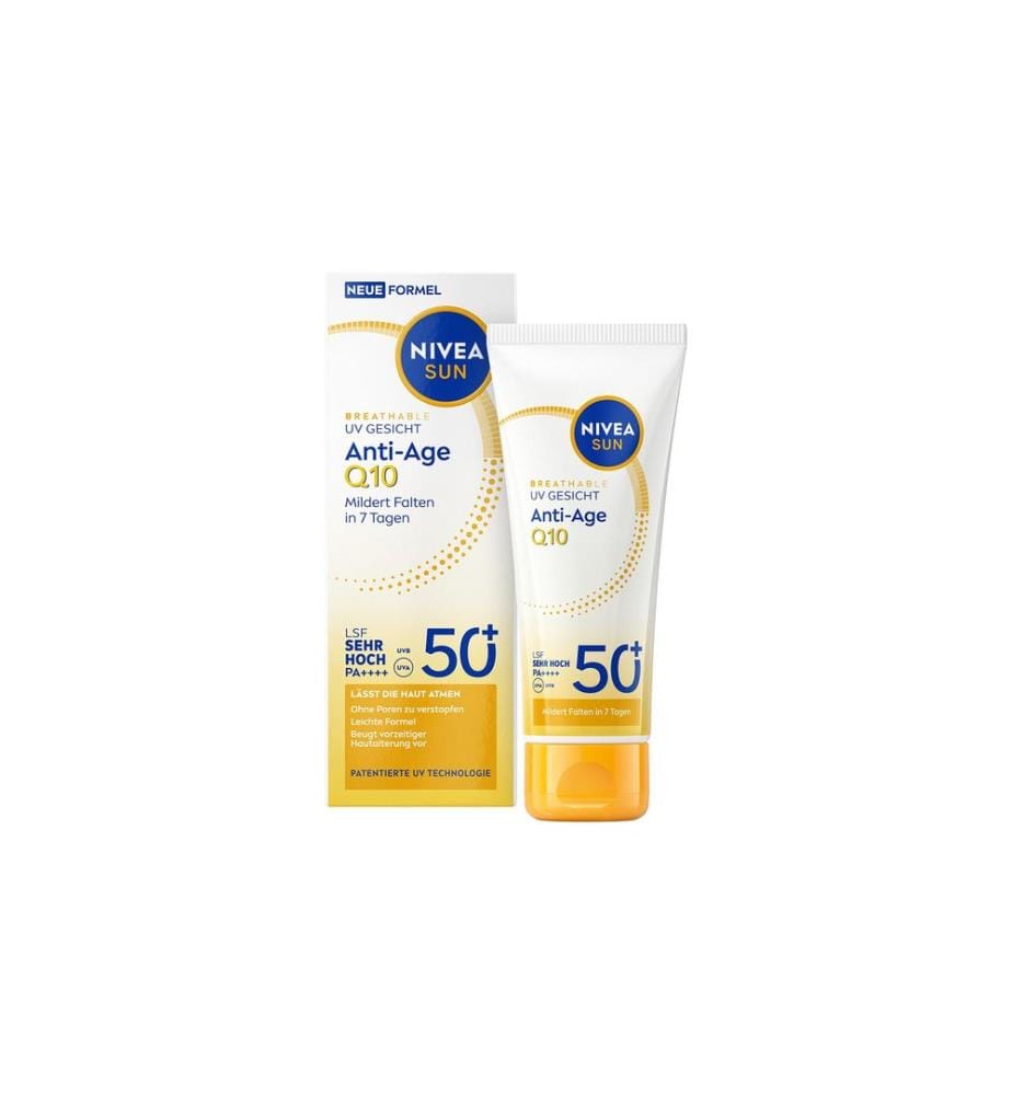 NIVEA SUN - Sonnencreme UV Face Anti-Age Q10 LSF 50+ 40 ml
