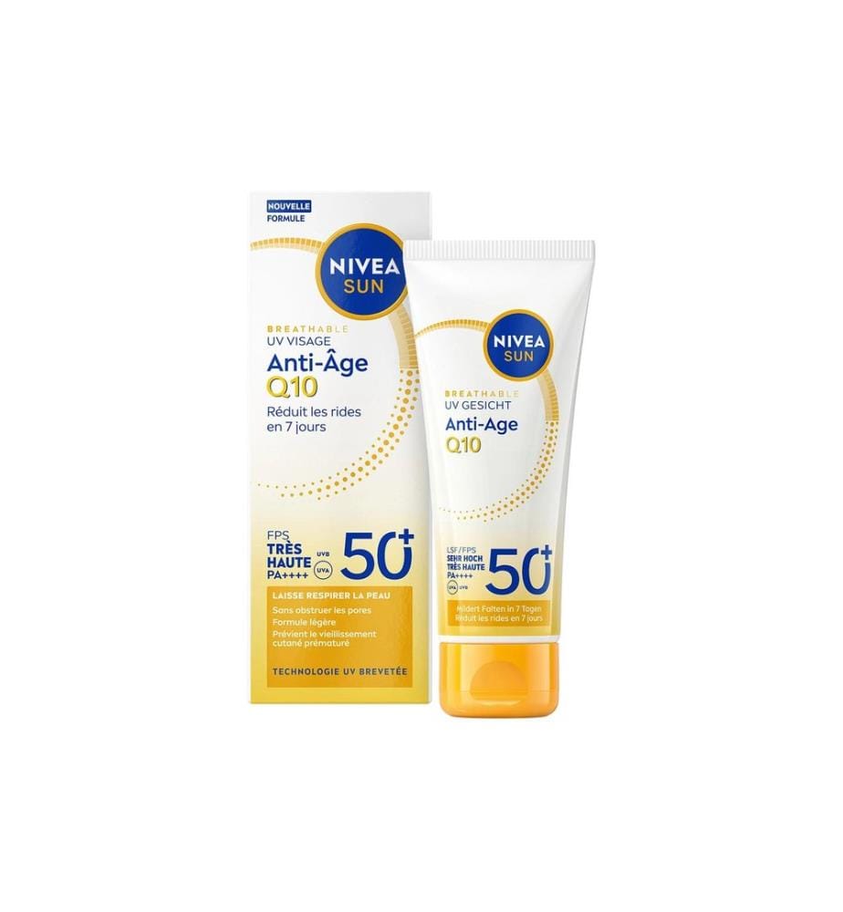 NIVEA SUN - Sonnencreme UV Face Anti-Age Q10 LSF 50+ 40 ml