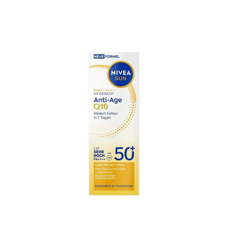 NIVEA SUN - Sonnencreme UV Face Anti-Age Q10 LSF 50+ 40 ml